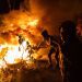 Cape Town protesters throw human faeces, burn debris