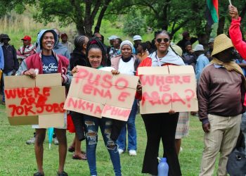Workers march in Maseru as AGOA uncertainty threatens thousands of jobs